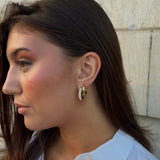 Pavé Chunky Hoops Gold