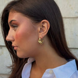 Medium Texture Earrings Gold