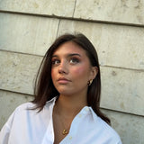 Large Huggie Hoop Earrings Gold