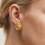 Golden Rose Waterproof Stud Earrings