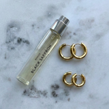 Large Huggie Hoop Earrings Gold